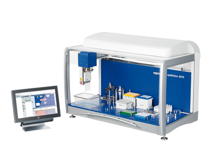 epMotion 5075 und 5075tc Der flexibelste Vertreter der automatischen Pipettiersysteme aus der epMotion-Familie. Mit integriertem Thermocycler.