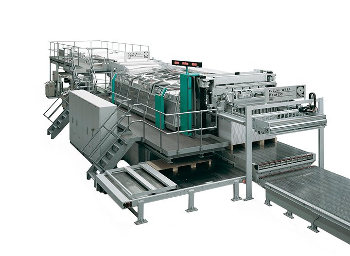 FS Pro Modular assembled large-format paper cutter with movable terminal for easy handling.