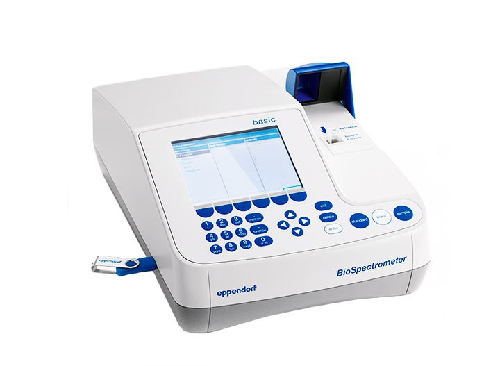 Biospectrometer Spectrophotometer for measurements in the UV and VIS range.