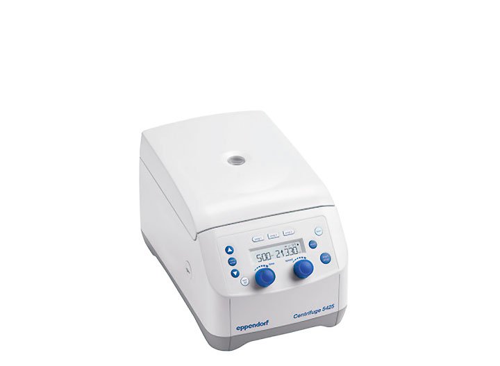 Centrifuge 5425 Eppendorf Centrifuge 5425离心机，适用于所有现代分子生物学实验。柔软的单指闭合、人性化 的关盖设计，给您带来舒适体验。它是传奇离心机5424的新一代产品。