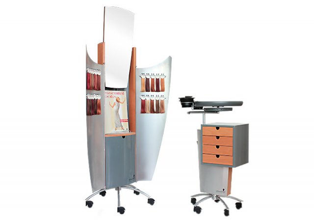 The Schwarzkopf Color Gallery + Color ArtistFunctional is a furniture for professional colour consulting and treatment. 