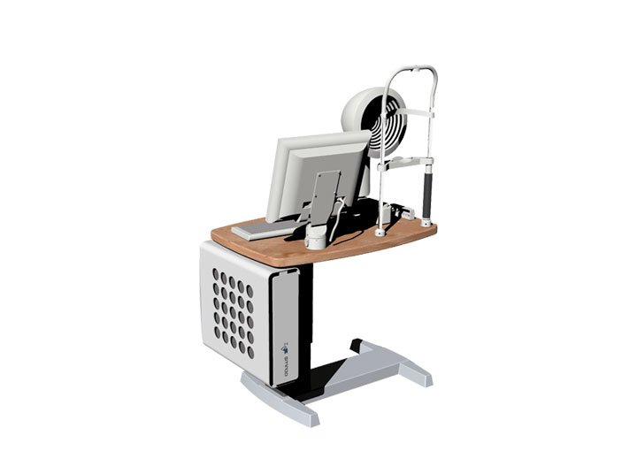 Lift Table Modular and vertically adjustable system table for ophthalmologic instruments.