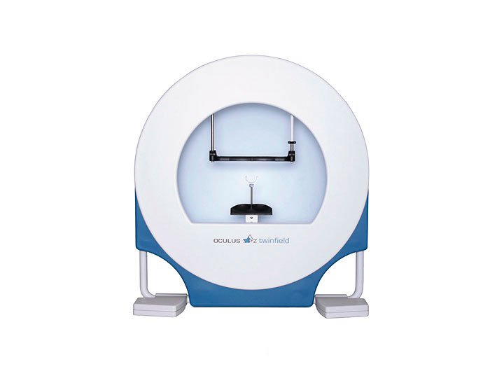 Twinfield Round head projection perimeter to measure the field of vision.