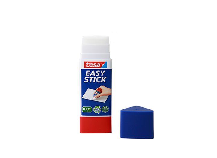 Easy Stick The triangular shape allows gluing of points, lines, edges and surfaces.